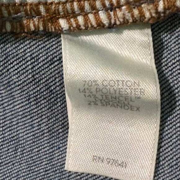 J Jill The Boyfriend Jeans 2P Straight Leg Ankle Stretch Denim Blue Wash NWT - Picture 5 of 10